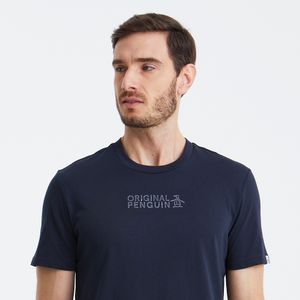 Camiseta Estampada Silk Marinho Original Penguin