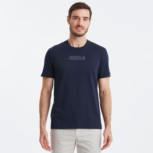 Camiseta Estampada Silk Marinho Original Penguin