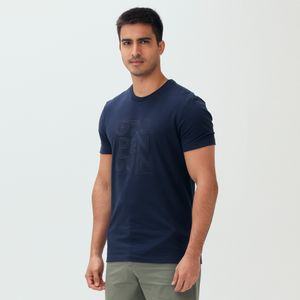 Camiseta Estampada Marinho Original Penguin