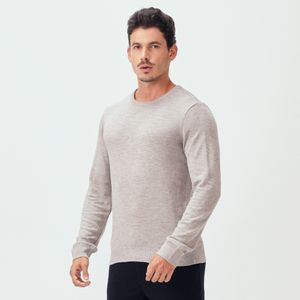 Sueter Tricot Gola Careca Caqui Original Penguin