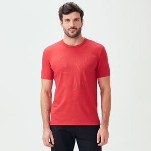 Camiseta Estampada Vermelha Original Penguin