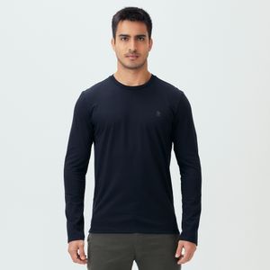 Camiseta Manga Longa Estampada Preta Original Penguin