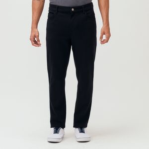 Calça 5 Pockets Slim Ponto Roma Preta Original Penguin