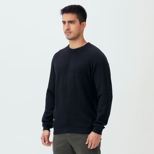 Suéter Tricot Gola Careca Preta Original Penguin