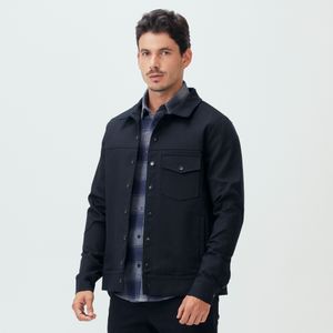 Jaqueta Alfaiataria Lisa Preta Original Penguin