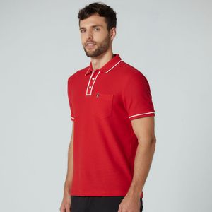 Polo Quadrile Vermelha Original Penguin