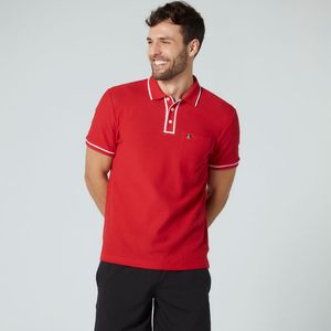Polo Quadrile Vermelha Original Penguin