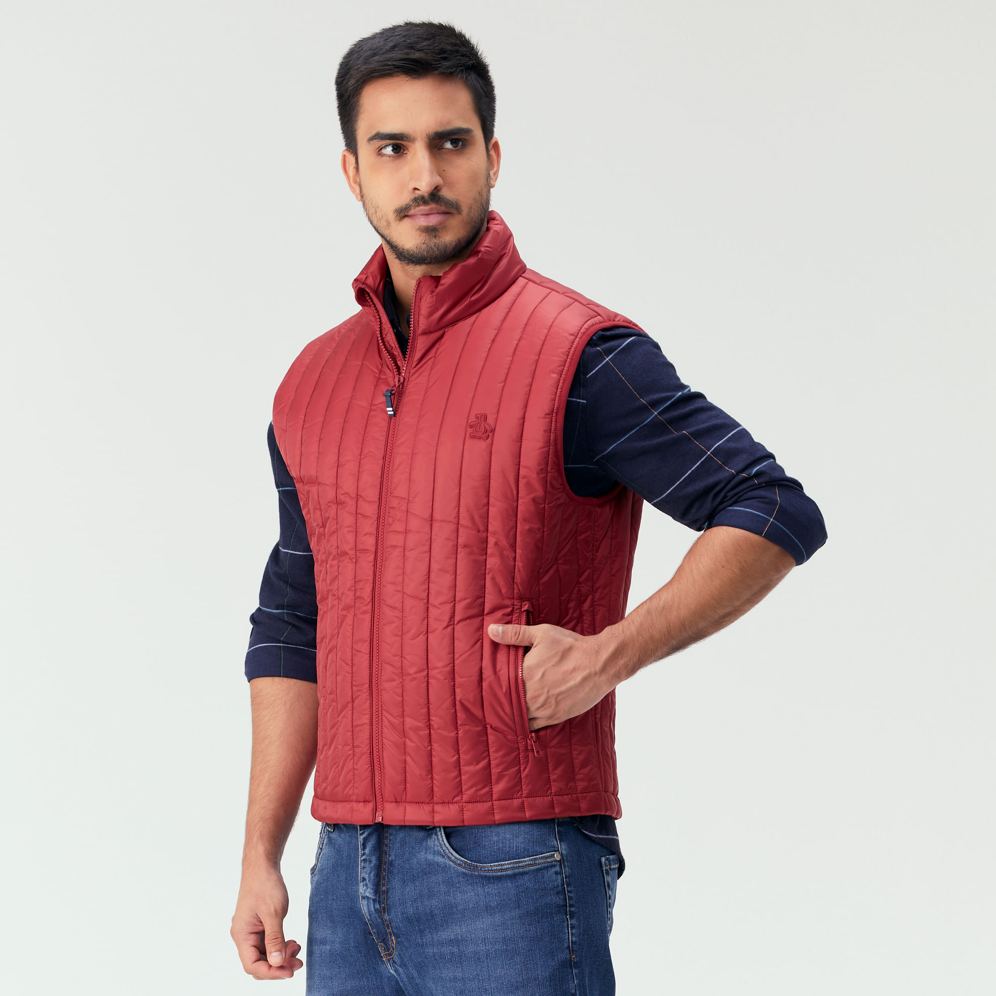 Colete Matelasse Vermelho | Original Penguin - Original Penguin®