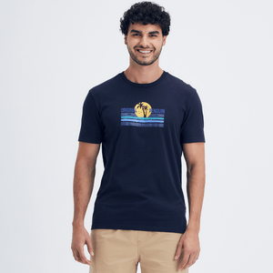 Camiseta Estampa Silk Marinho Original Penguin