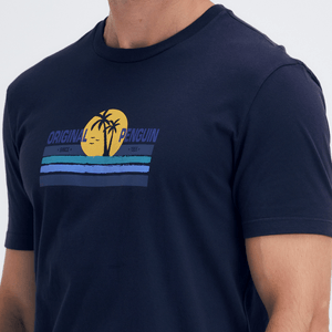 Camiseta Estampa Silk Marinho Original Penguin