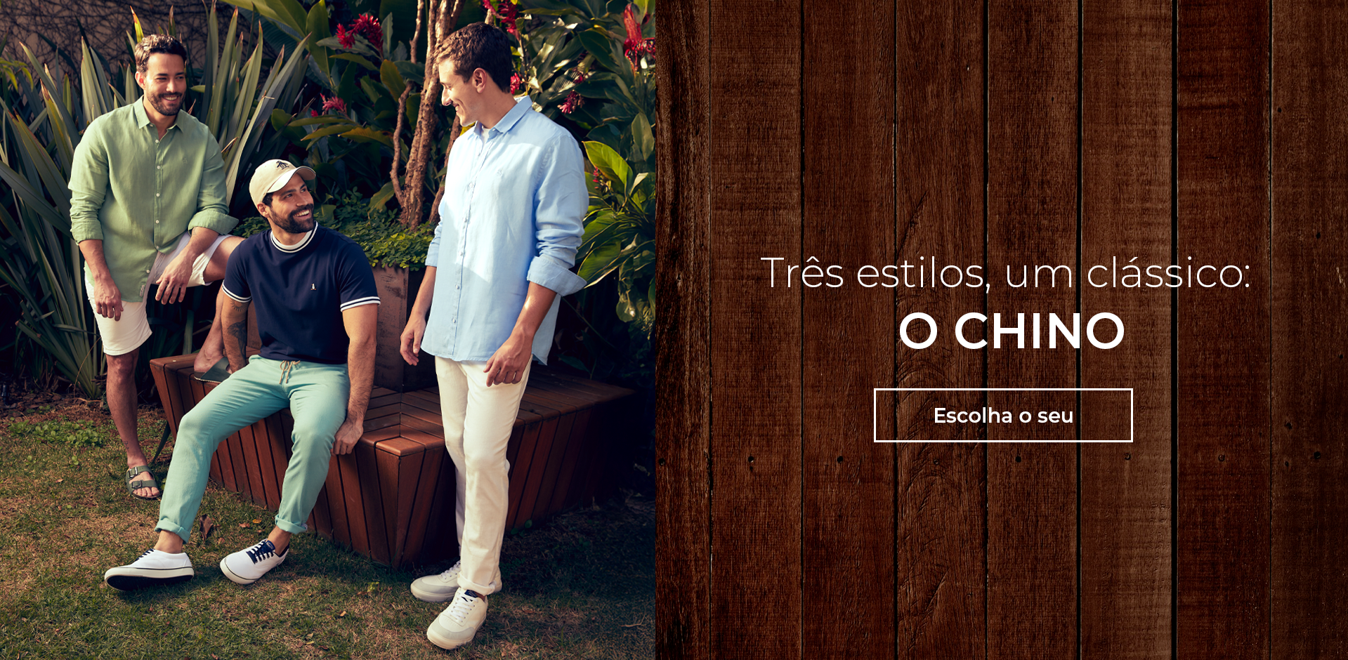 Três estilos, um clássico: Chino 